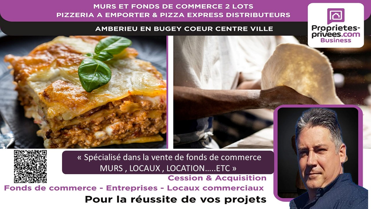 AMBERIEU-EN-BUGEY MURS ET FONDS DE COMMERCE - Pizzeria à emporter authentique à fort débit 3