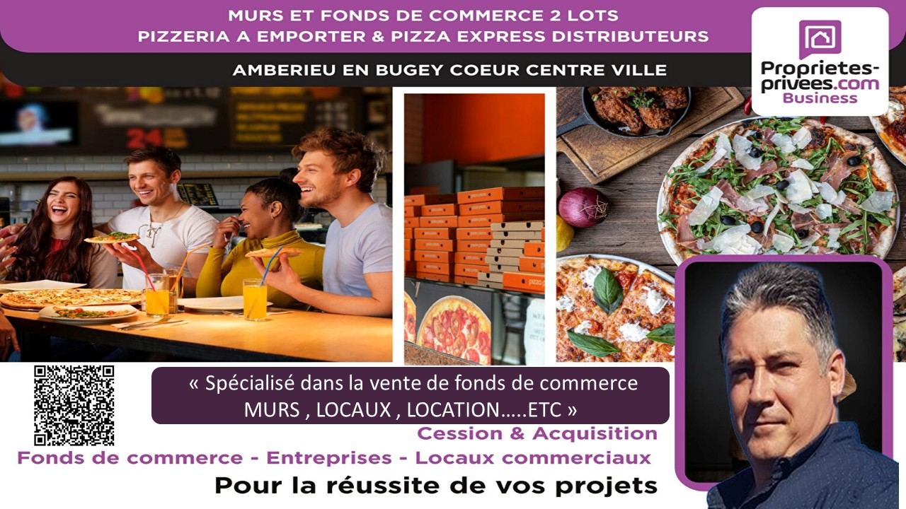 AMBERIEU-EN-BUGEY MURS ET FONDS DE COMMERCE - Pizzeria à emporter authentique à fort débit 4