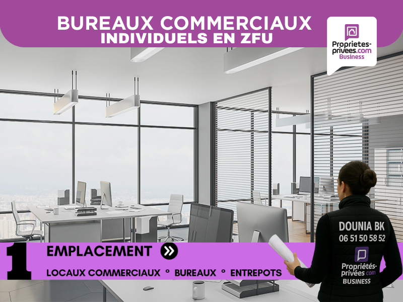 CREIL BUREAUX À LOUER EN QPV (ex-ZFU) / Accès PMR ? Idéal professions médicales ou activités 2