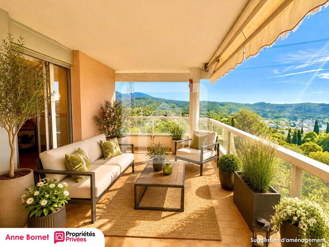 GRASSE Appartement 4 pièces 106 m2, terrasse, balcon, garage fermé, cave 2