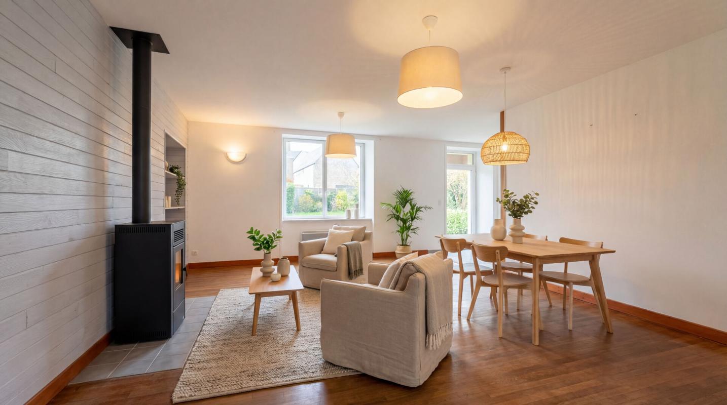 PLEUBIAN Maison rénovée avec 2 logements indépendants 7