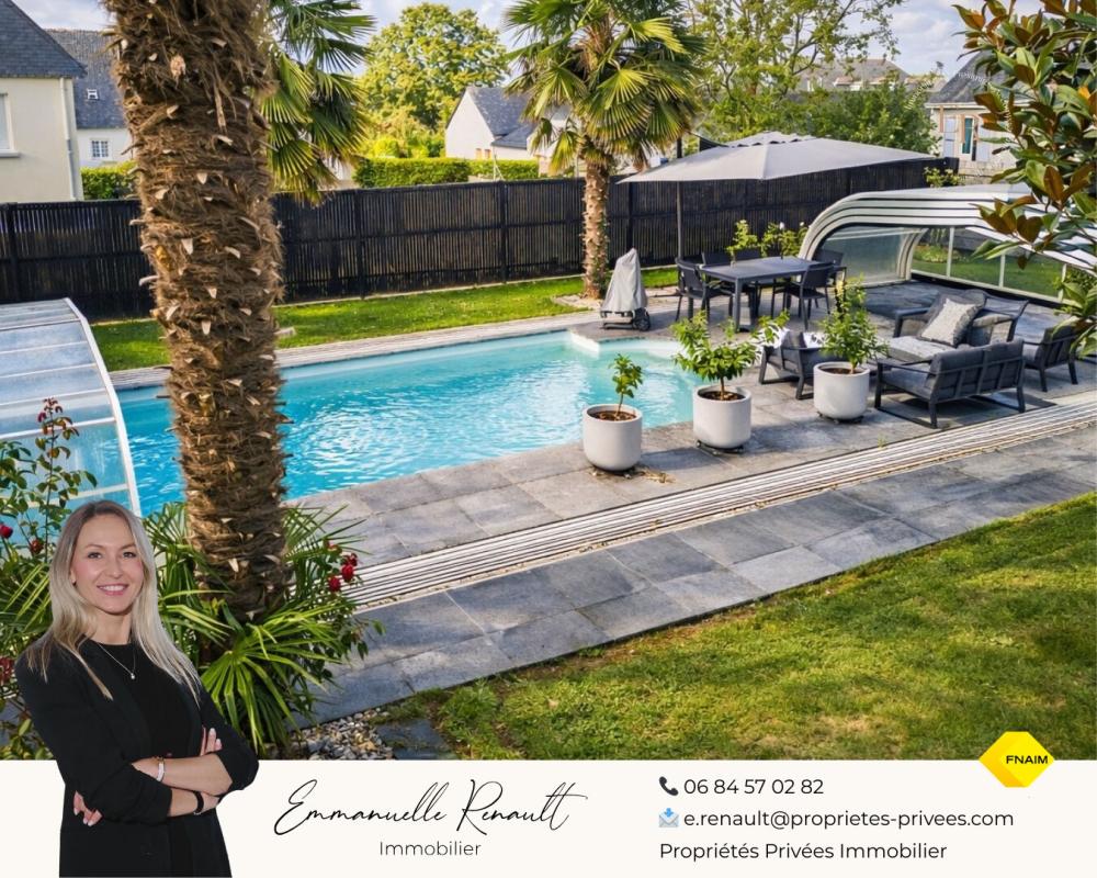 VANNES Maison avec piscine. Commerces à pied et cadre privilégié sur 930 m² de terrain. 15 minutes de Vannes 1