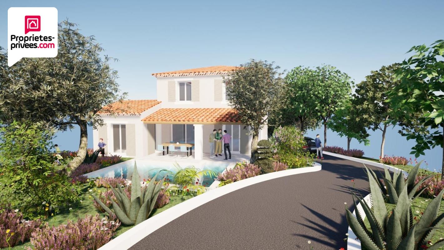 SAINT-CEZAIRE-SUR-SIAGNE Terrain à bâtir de 1245 m2 avec Permis accordé et purgé pour une villa 4 pièces et piscine 5