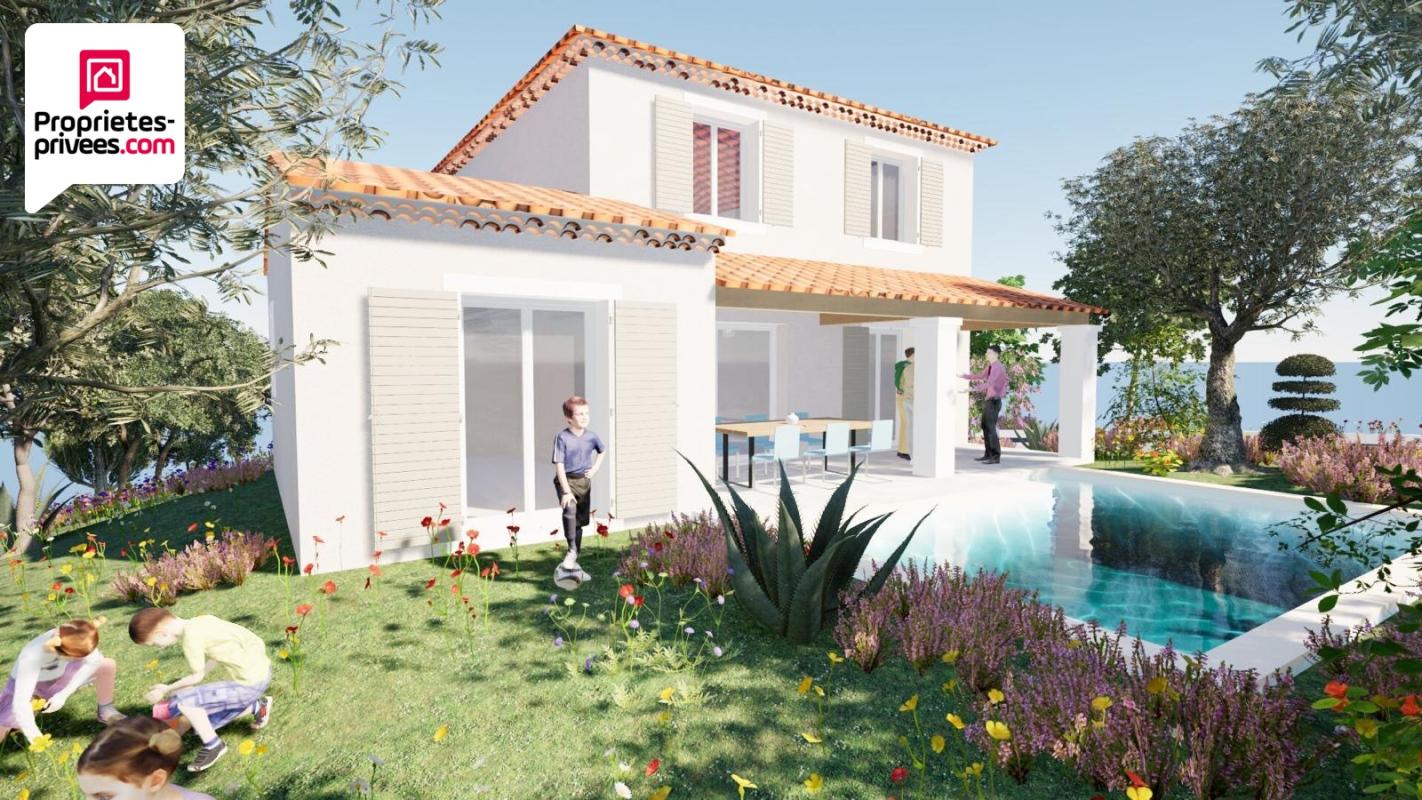 SAINT-CEZAIRE-SUR-SIAGNE Terrain à bâtir de 1245 m2 avec Permis accordé et purgé pour une villa 4 pièces et piscine 6