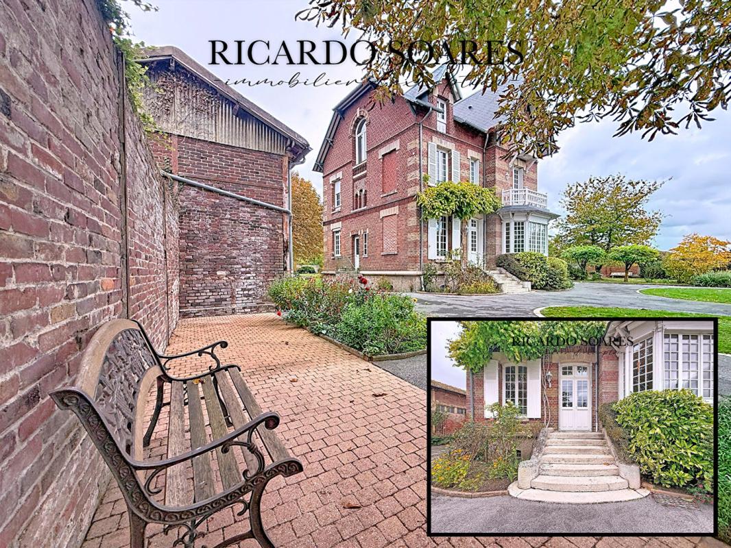 PONT-SAINTE-MAXENCE MAISON DE MAITRE 219m² AU BORD DE L'OISE / 6 CHAMBRES / GARAGE / TERRAIN 2865m² 17
