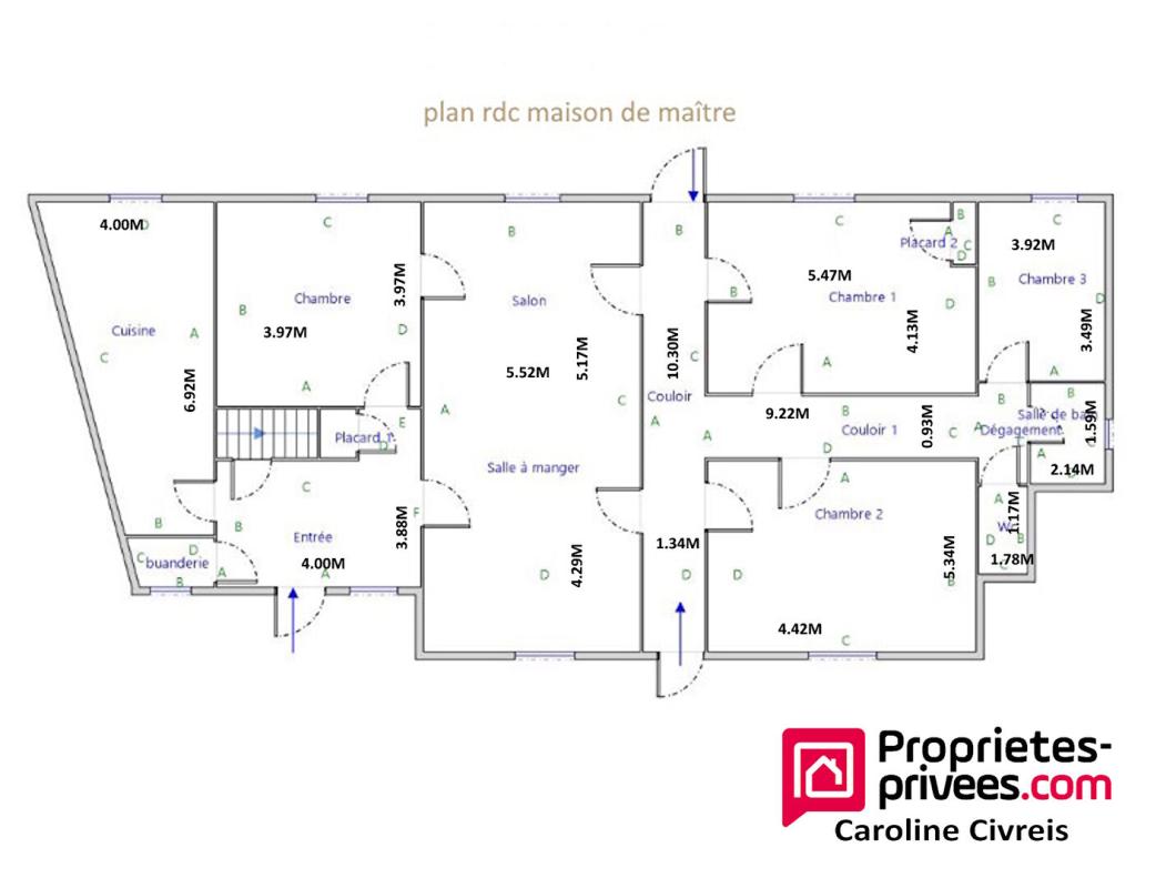 THENEUILLE Propriété : maison de maitre avec ferme attenante + 5 hectares de prés 12