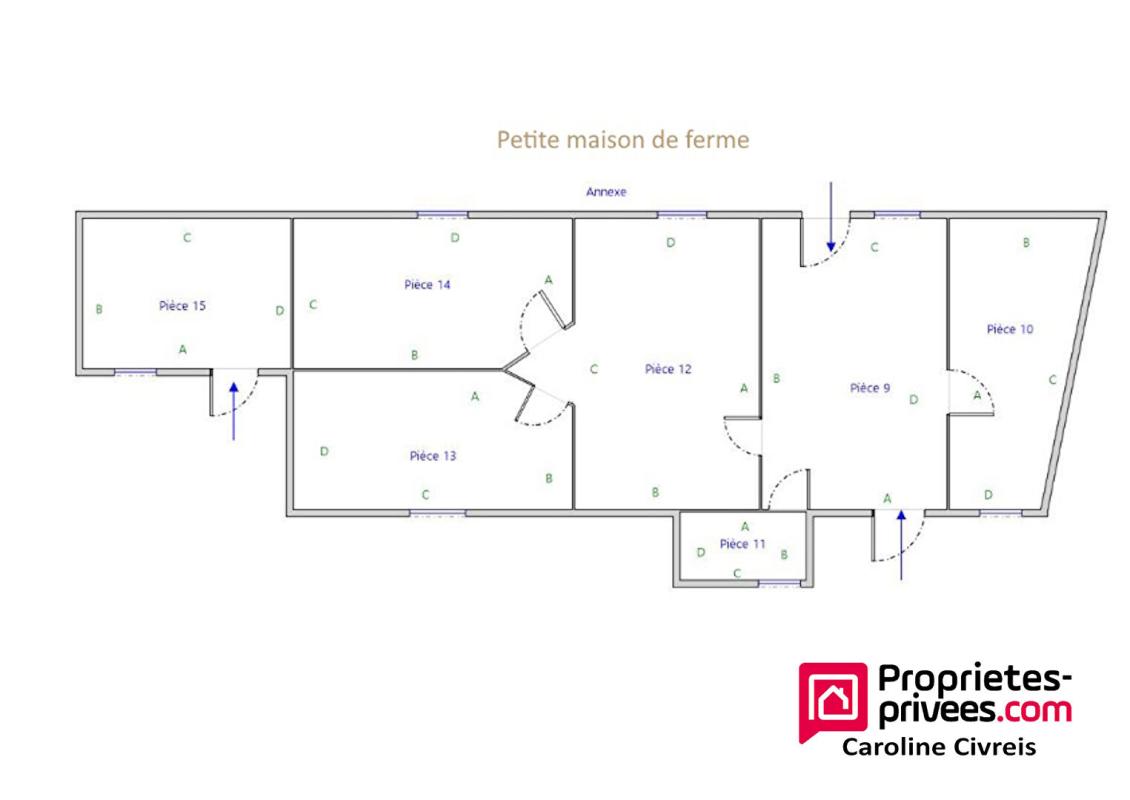 THENEUILLE Propriété : maison de maitre avec ferme attenante + 5 hectares de prés 18