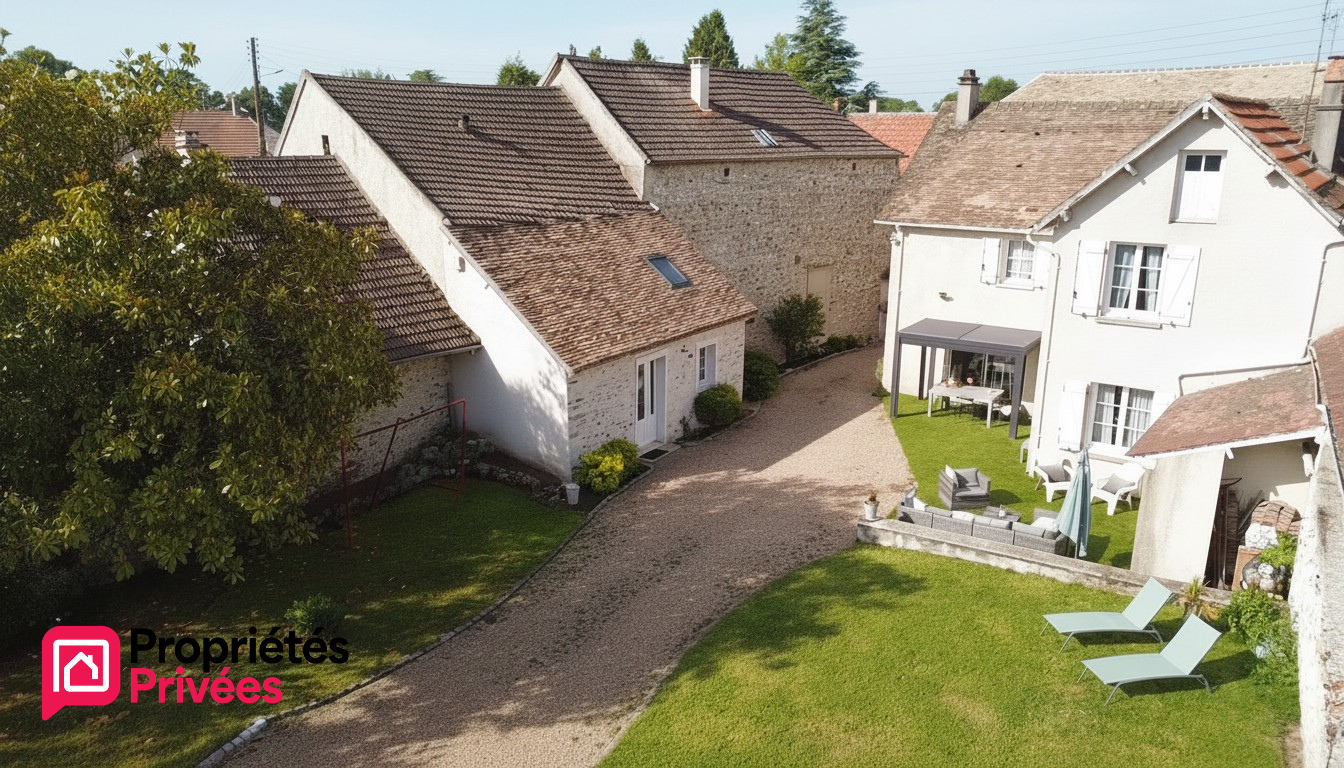 LONGNES Maison ancienne 138m2 4 chambres grand garage 74m2 Jardin clos 625m2 354000 2
