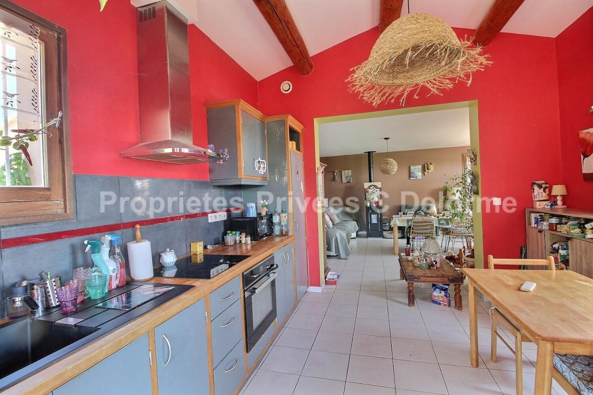 ISSIRAC Barjac Goudargues, VIAGER OCCUPE SUR 1 TETE, Villa de 2011, Issirac 30760, 2 chambres ,95.4 m2 avec terrain de 4276m2 6