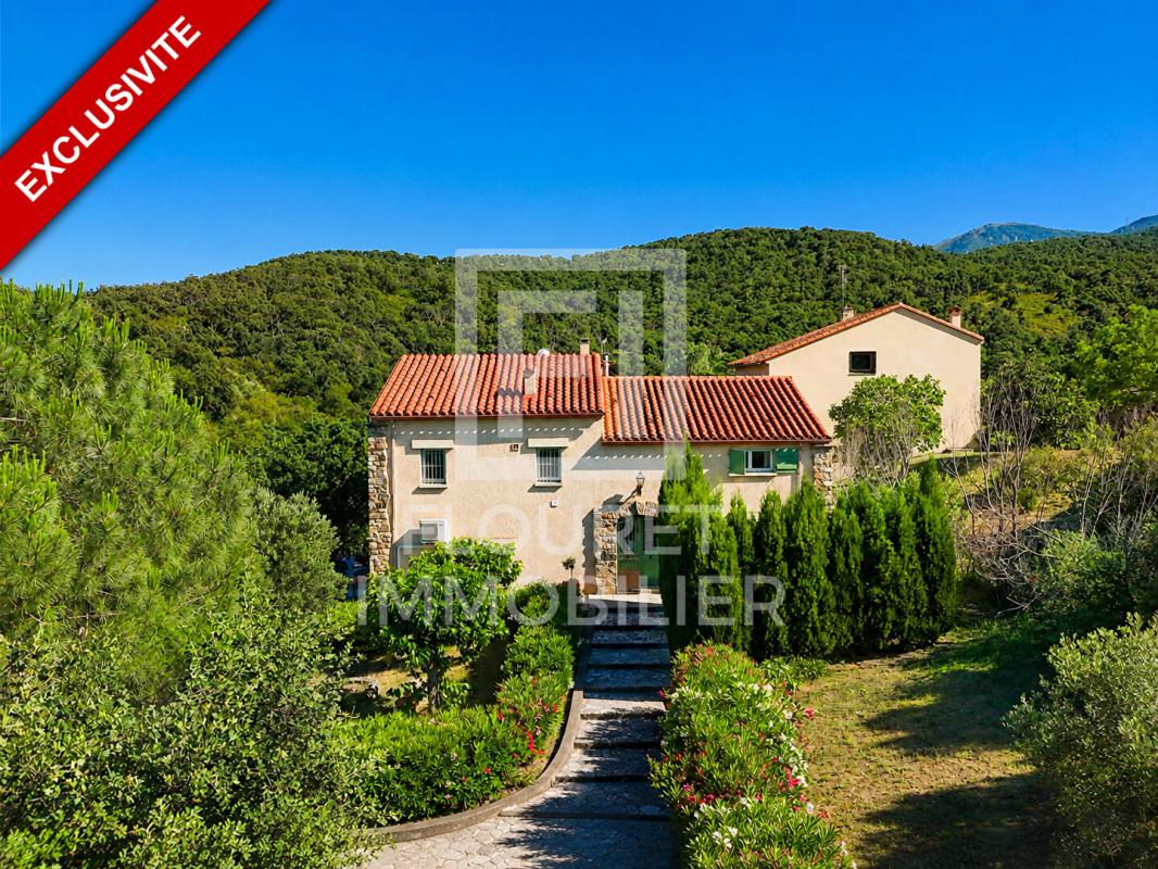 ARGELES-SUR-MER Mas catalan vue mer - 230 m² - 5 chambres - terrain 1,1 ha - potentiel locatif 16