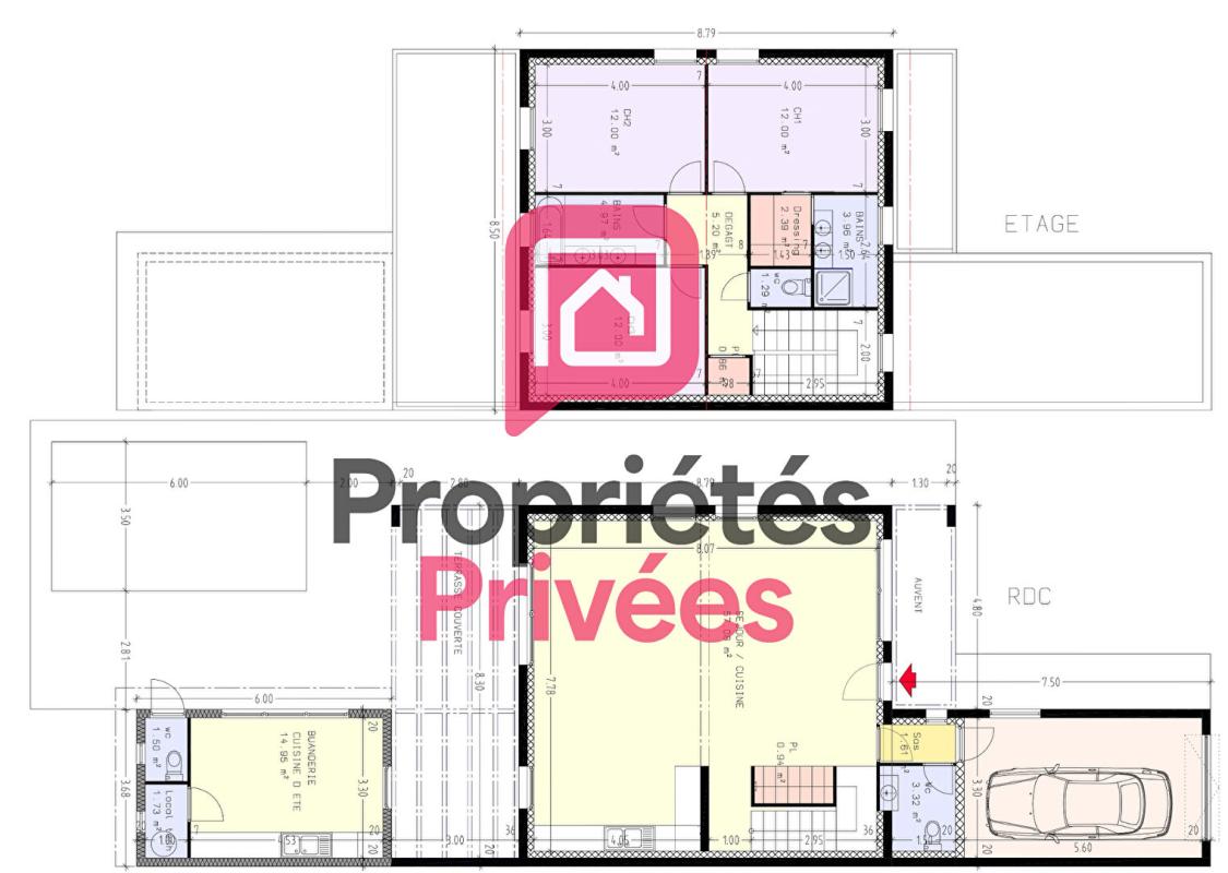 ROANNE ROANNE (42300)  Villa contemporaine avec piscine, suite parentale et dépendance aménagée 15