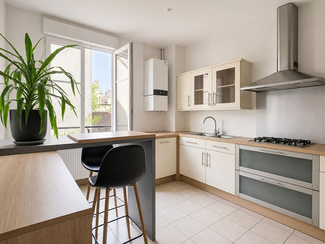 NANCY Appartement de caractère rénové ,134 m², 3 chambres, 2 caves, 1 grenier, 1 jardin en rez-de- chaussée 3