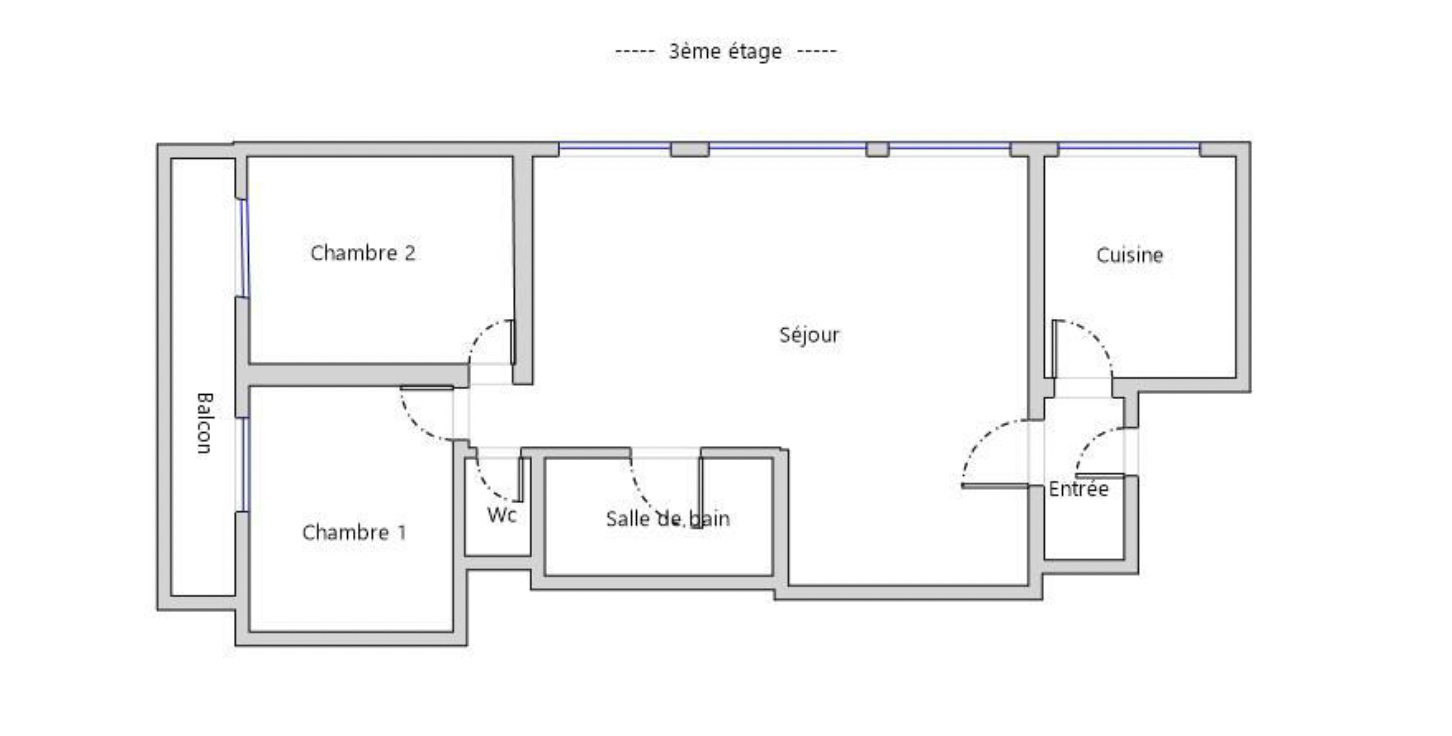 LE PECQ Appartement 3 pièces de 67.62 m2 - balcon- parking- cave 12