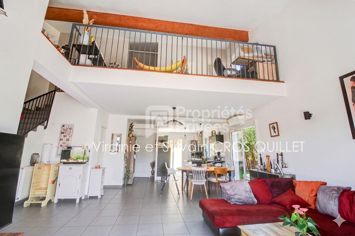 MONTASTRUC-LA-CONSEILLERE Maison T4 + mezzanine bureau 118 m2 + double garage et cellier 2