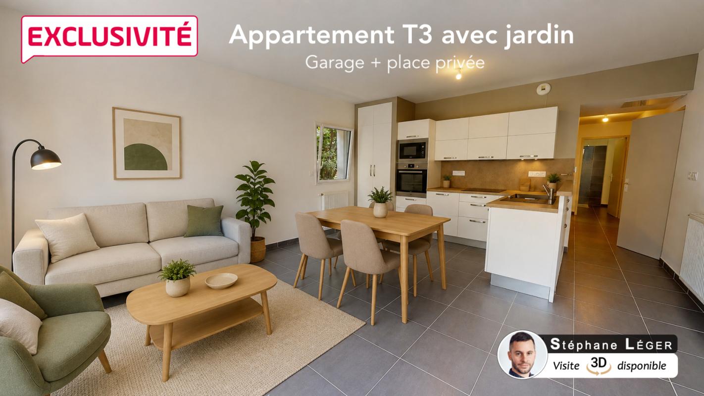 MONTELIMAR Appartement avec jardin - Montélimar 3 pièce(s) 60 m2 1