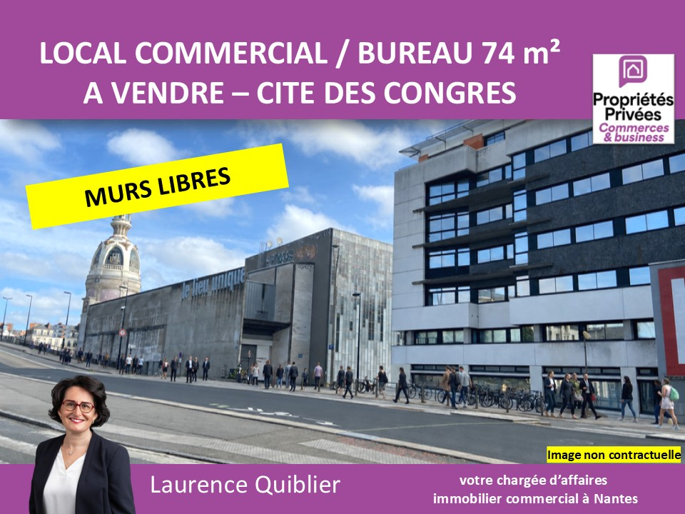 NANTES 44000 NANTES - MURS LIBRES A VENDRE 74 m² CITE DES CONGRES 1