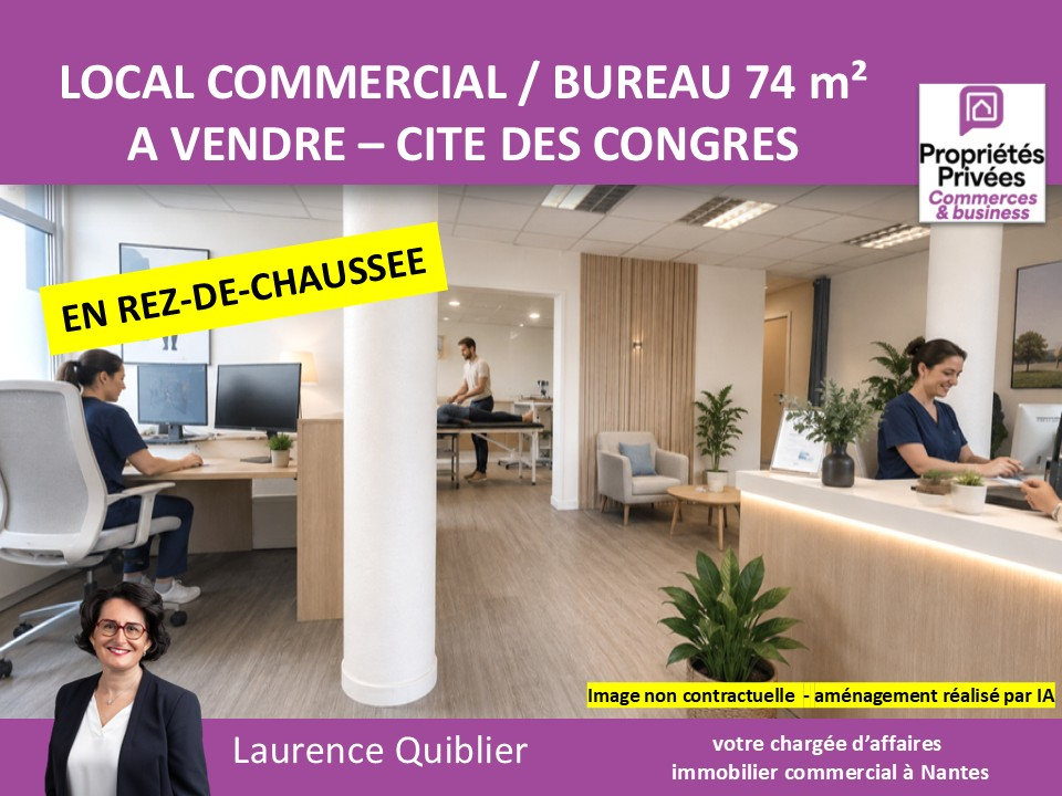 NANTES 44000 NANTES - MURS LIBRES A VENDRE 74 m² CITE DES CONGRES 2
