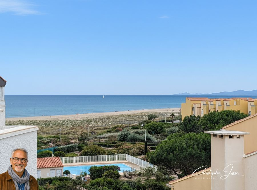 PORT LEUCATE Appartement avec loggia vue mer et parking privé 1