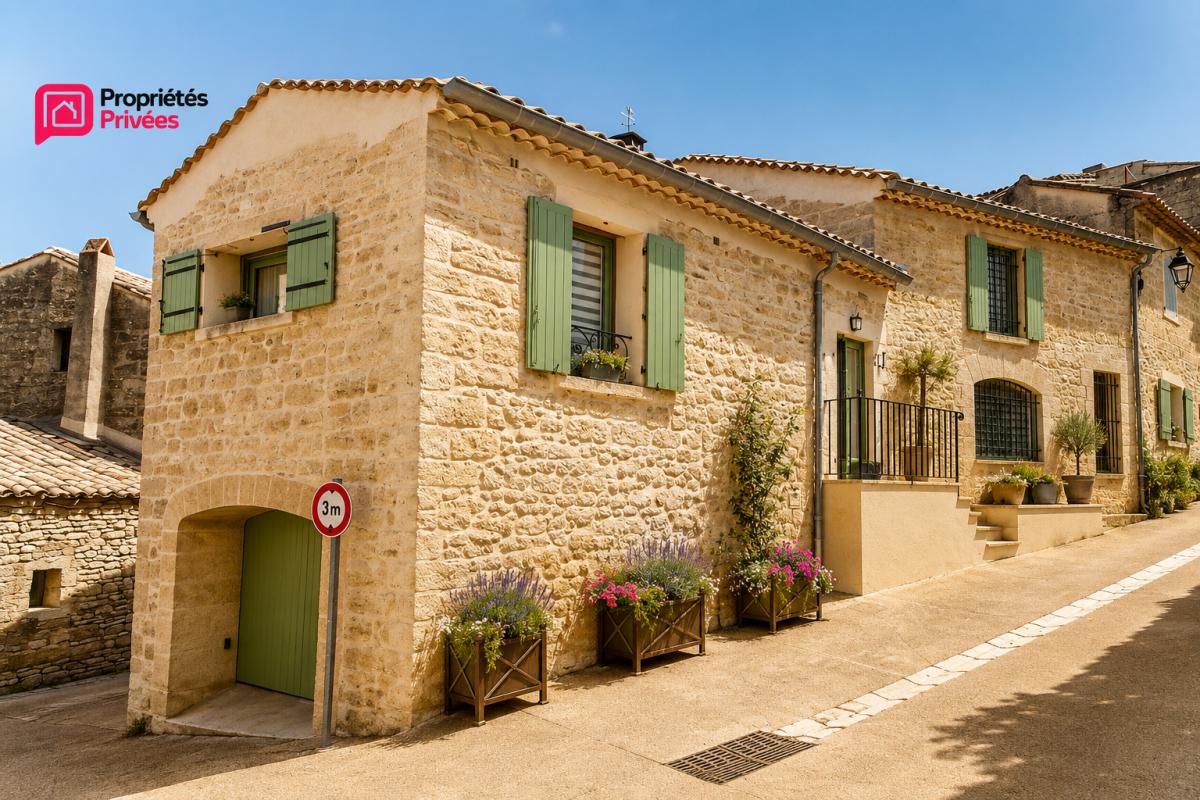 UZES UZES: A 5 minutes d'Uzès, magnifique maison en pierre rénovée avec terrasse tropézienne , 3 chambres , Grand séjour, et garage exceptionnel de 90 m² 9