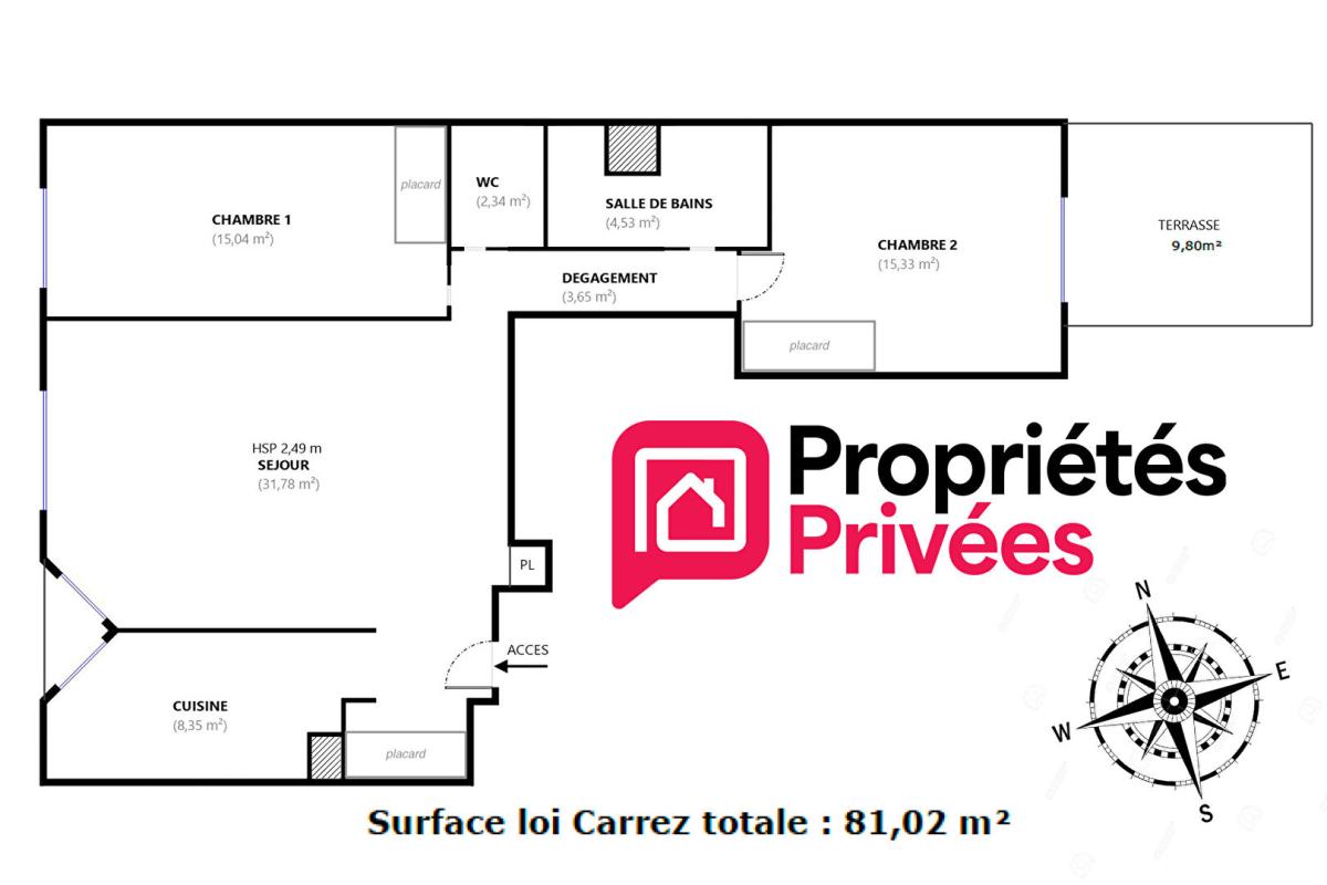 BOULOGNE-BILLANCOURT Appartement Boulogne Billancourt traversant 3 pièce(s) 81,02 m2 avec terrasse de 10 m2 13
