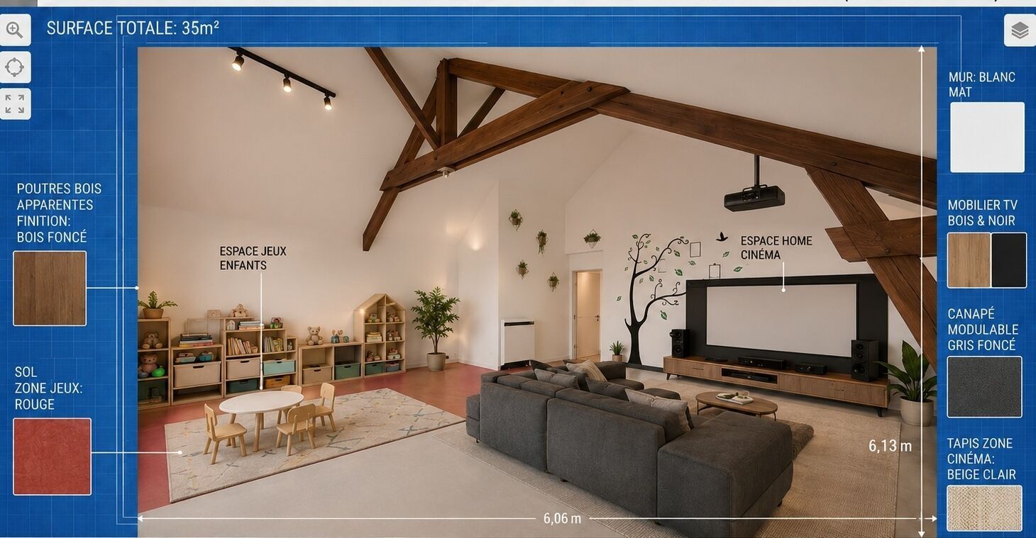 BEAUMONT-LA-RONCE Maison familiale lumineuse 193 m² avec fort potentiel - 4/5 chambres - Grand jardin 11