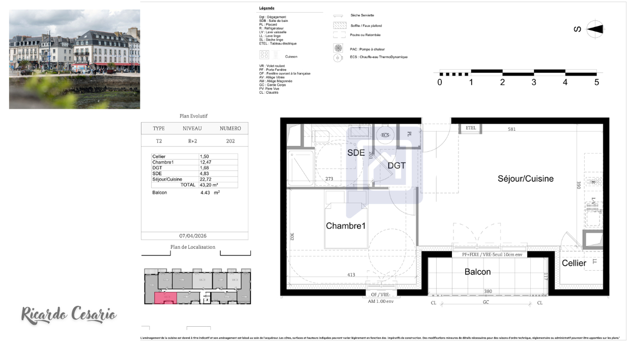 CONCARNEAU CONCARNEAU 29900 - APPARTEMENT T2 AVEC BALCON - PROCHE CENTRE VILLE 2