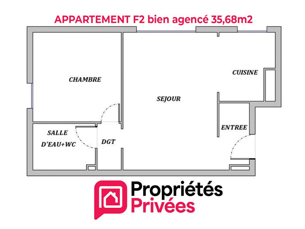 THIAIS Appartement  2 pièce(s) 36 m2 5