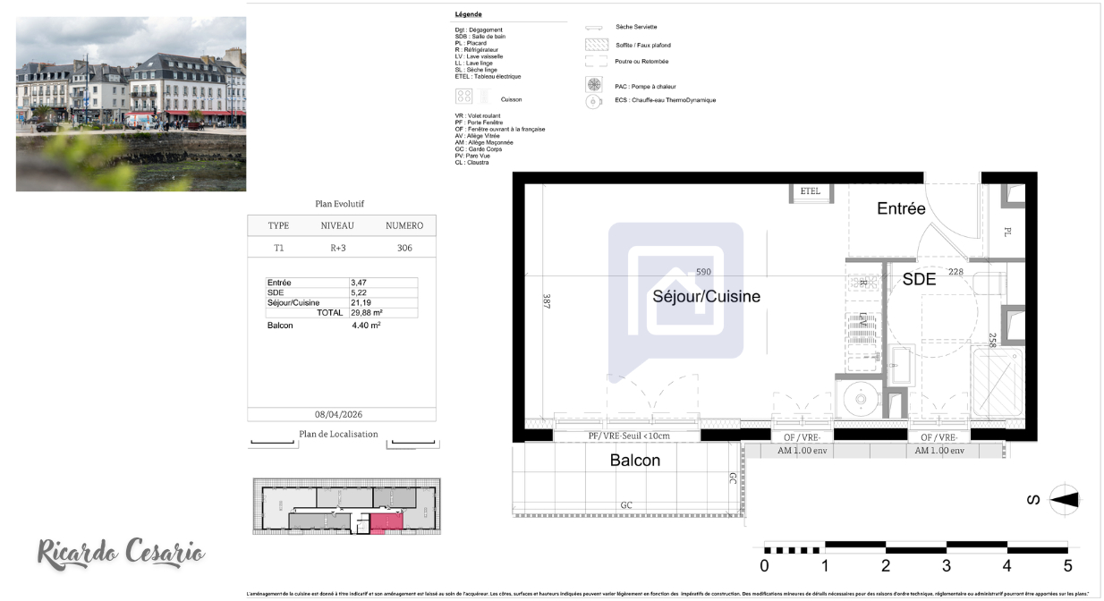 CONCARNEAU CONCARNEAU 29900 - STUDIO AVEC BALCON - A DEUX PAS DU CENTRE VILLE 2