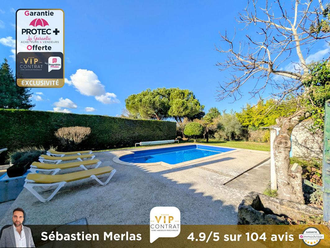 SAINT-SEVER-DE-SAINTONGE GARANTIE PROTEC+ 12 MOIS INCLUS / Maison 9 pièces avec piscine 1