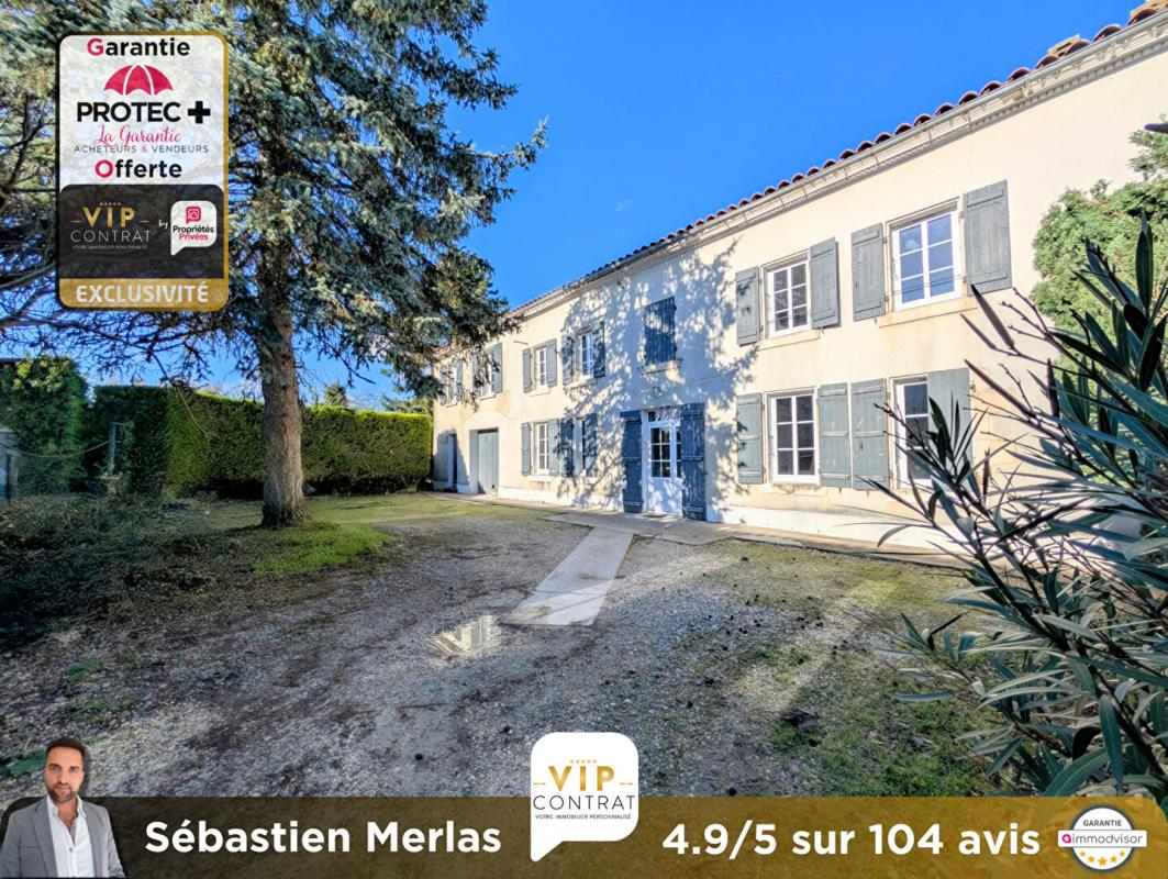 SAINT-SEVER-DE-SAINTONGE GARANTIE PROTEC+ 12 MOIS INCLUS / Maison 9 pièces avec piscine 2