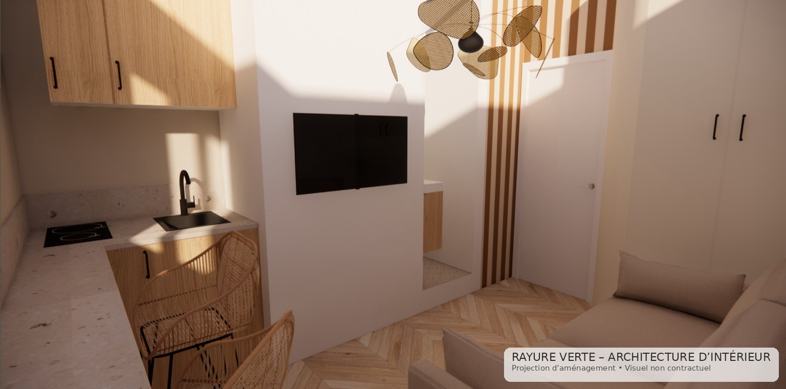 PARIS-18E-ARRONDISSEMENT MONTMARTRE  - ABBESSES - STUDETTE AU CALME SUR COUR - ADRESSE RARE 4