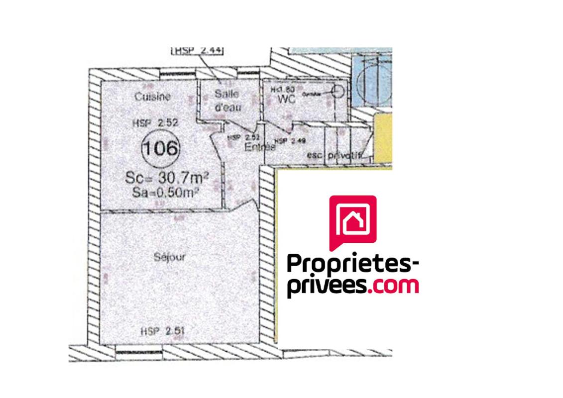 NONANCOURT Appartement NONANCOURT 1 pièce(s) 30.7 m2 centre ville 66000 FAI 3