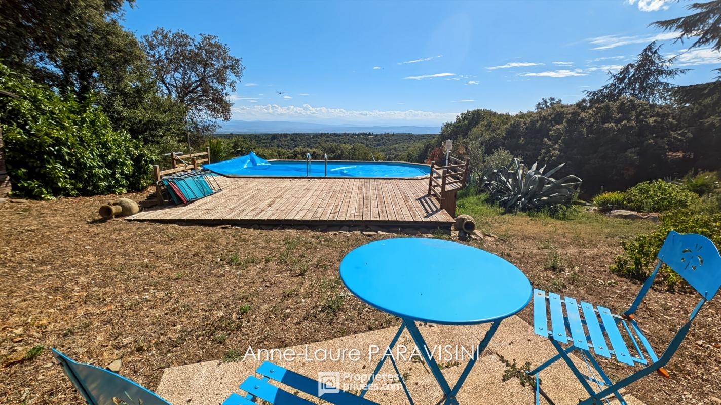 CARCASSONNE Maison et gîte à Villardonnel : vue exceptionnelle 17