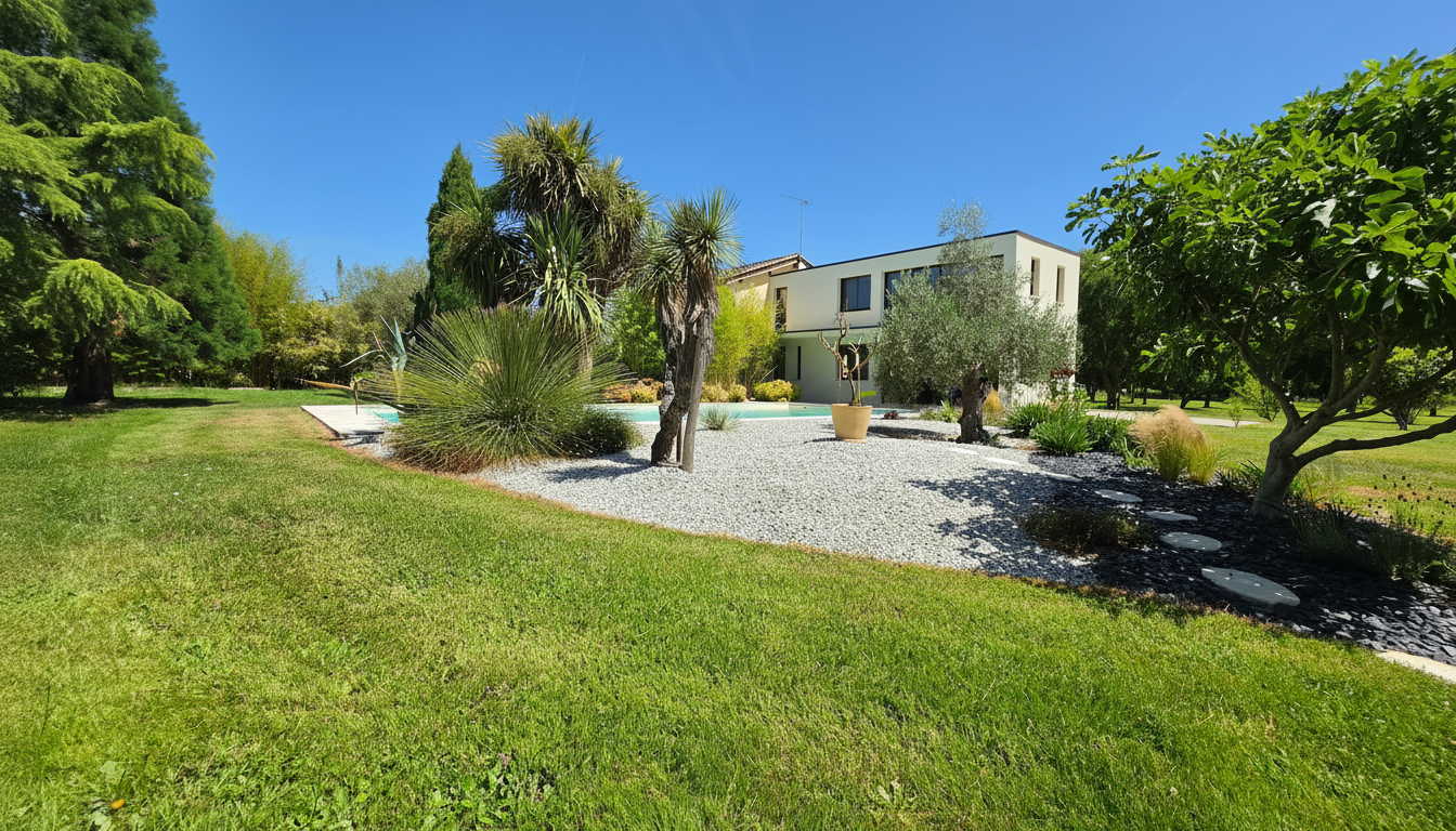 SAINT-MARTIAL-D'ARTENSET Propriété d'exception avec extension contemporaine, parc arboré, piscine et potentiel domaine privé entre Bordeaux et Périgueux 1