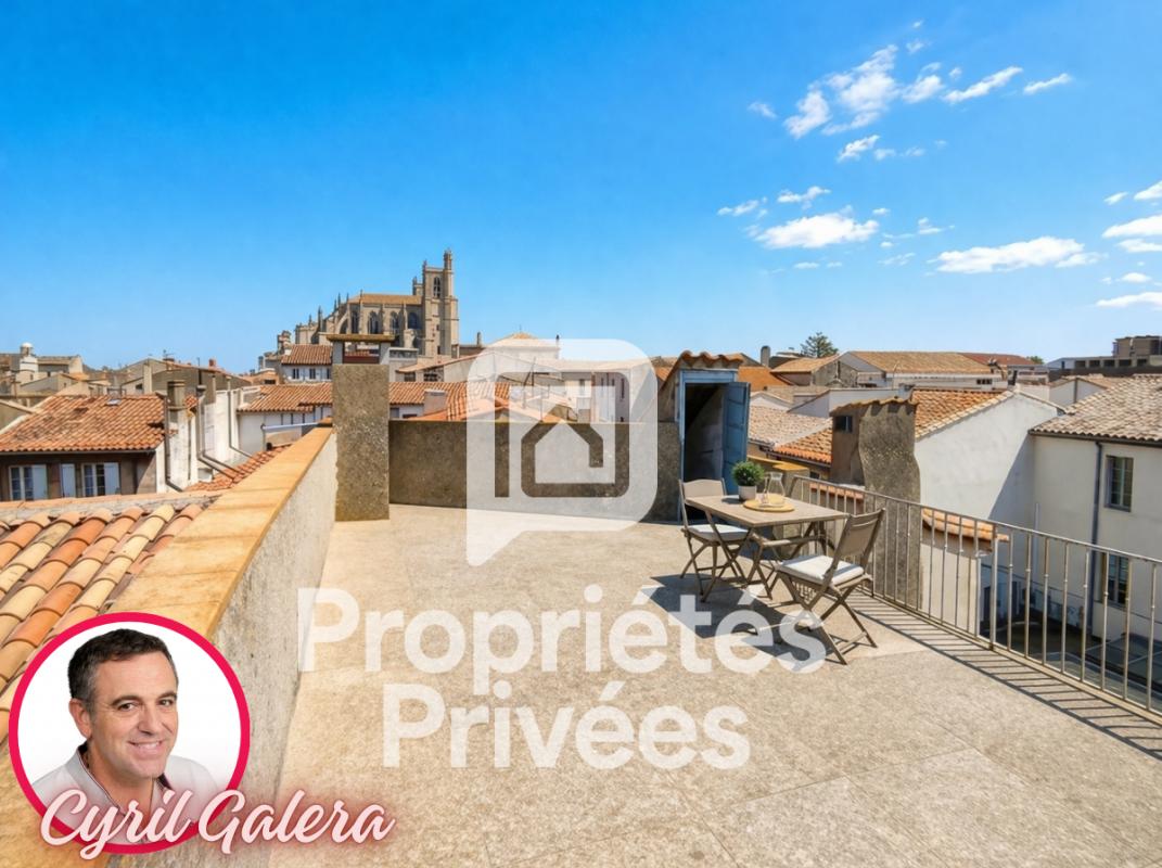 NARBONNE Narbonne Centre : Immeuble de 171 m² - R+2 - avec Cour-Parking et Toit-Terrasse 1