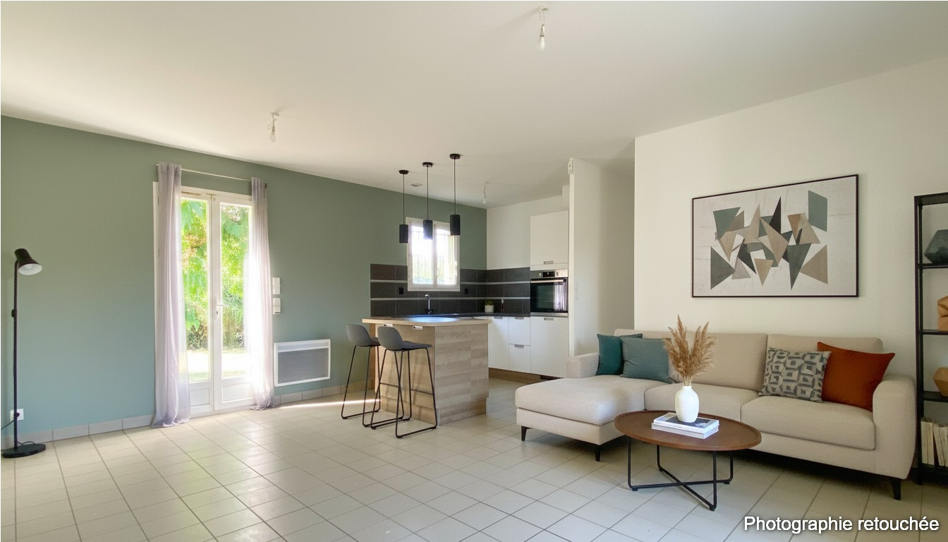 SAINT-MARTIAL-D'ARTENSET EXCLUSIVITÉ Plain-pied 97 m², 3 chambres, garage et terrain clos de plus de 1 000 m² à 5 min de Montpon-Ménestérol 3