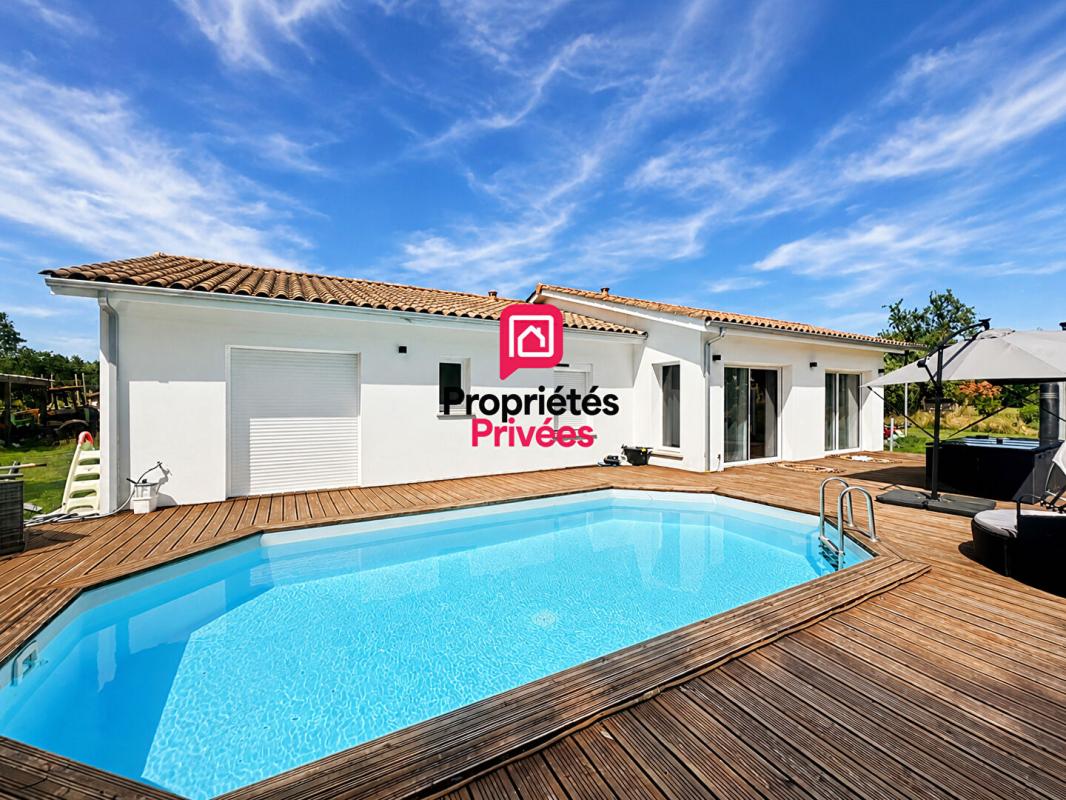 BAZAS Maison contemporaine 4 chambres avec piscine et terrain constructible 1