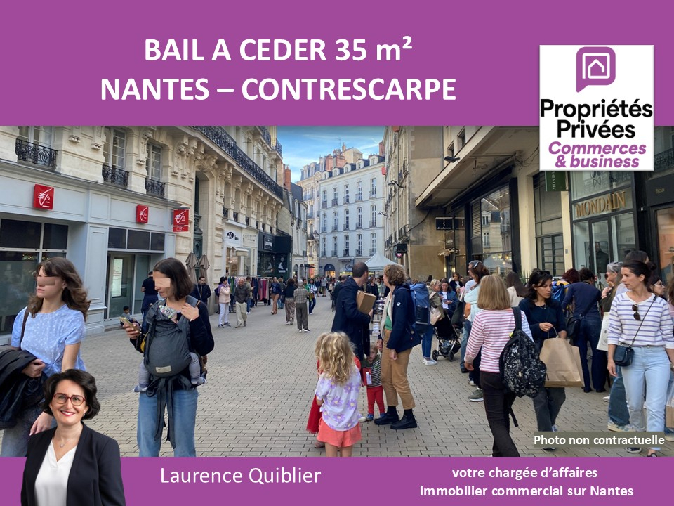 NANTES NANTES - CESSION BAIL, LOCAL COMMERCIAL 35 m² CENTRE VILLE 1